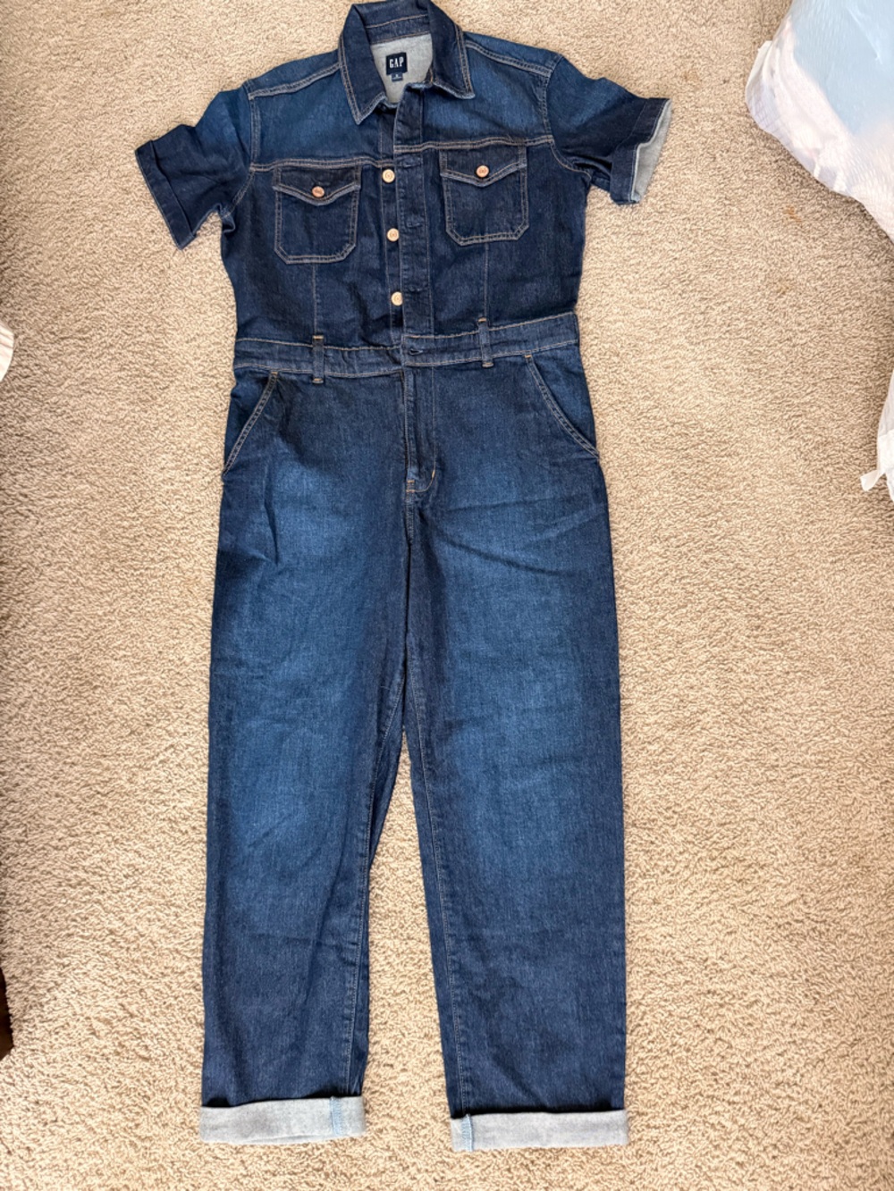 GAP Dark Indigo Straight Leg Women’s Jumpsuit